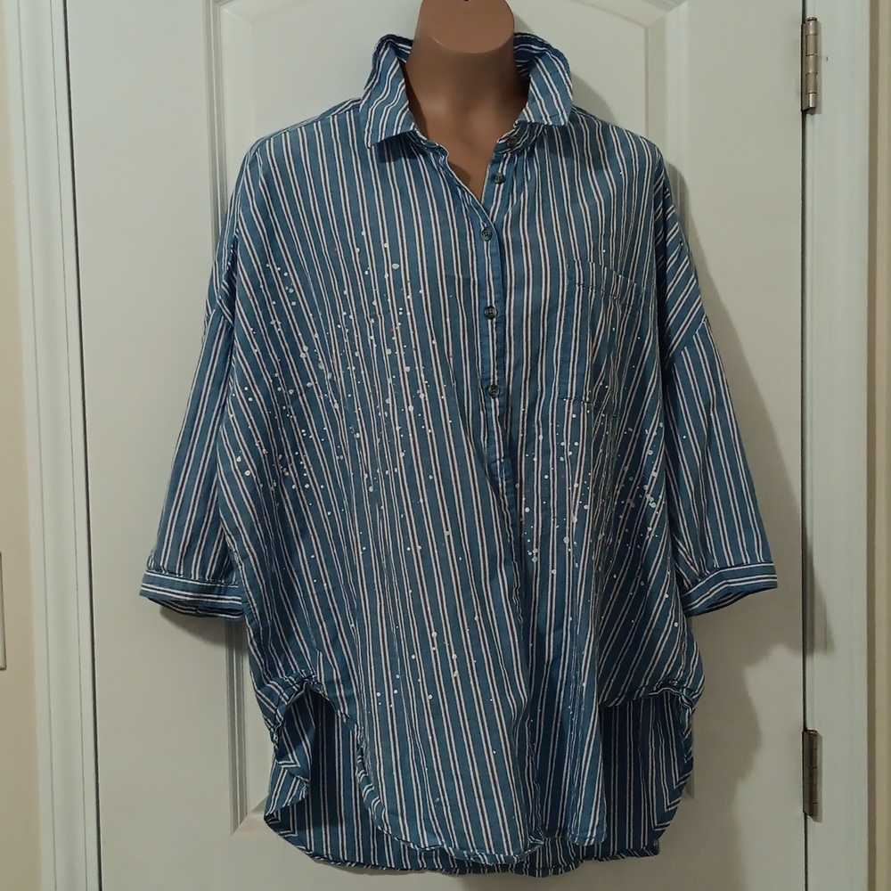 Paint splatter flowy top